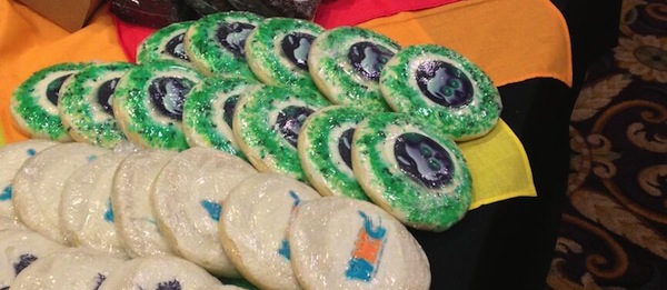 Cookies on a table